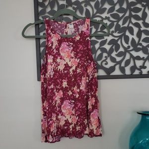 Floral Halter Tank Top